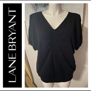 Lane Bryant Top 22/24 black Sweatshirt